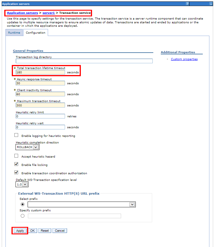 Applying Update to Total Transaction Setting